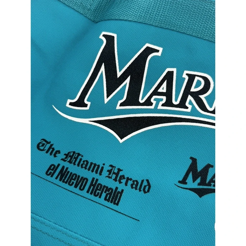 Brand New Vintage Florida Marlins Promo Duffle Gym Bag In Marlin Blue Never Used